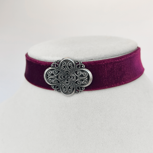 Kropfband Sofie bordeaux