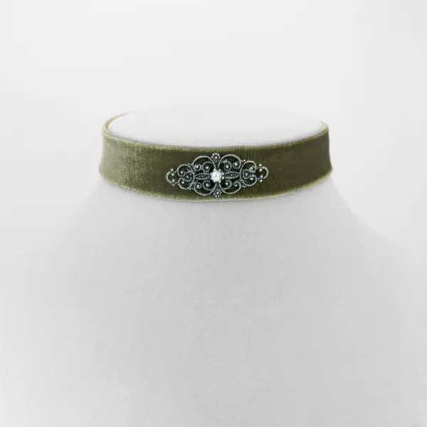 Kropfband Leonie mit Perle in helloliv