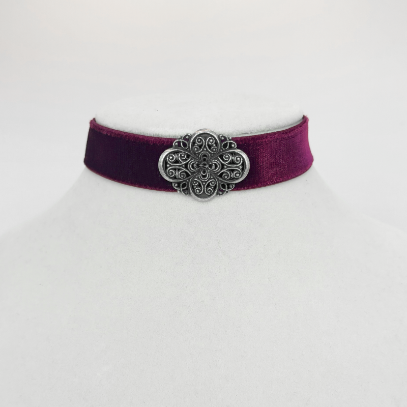 Kropfband Sofie bordeaux